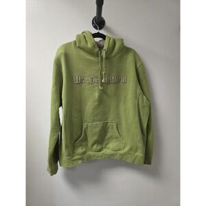Walt Disney World Sherpa Lined Hoodie Green‎ Adult XXL Embroidered Logo